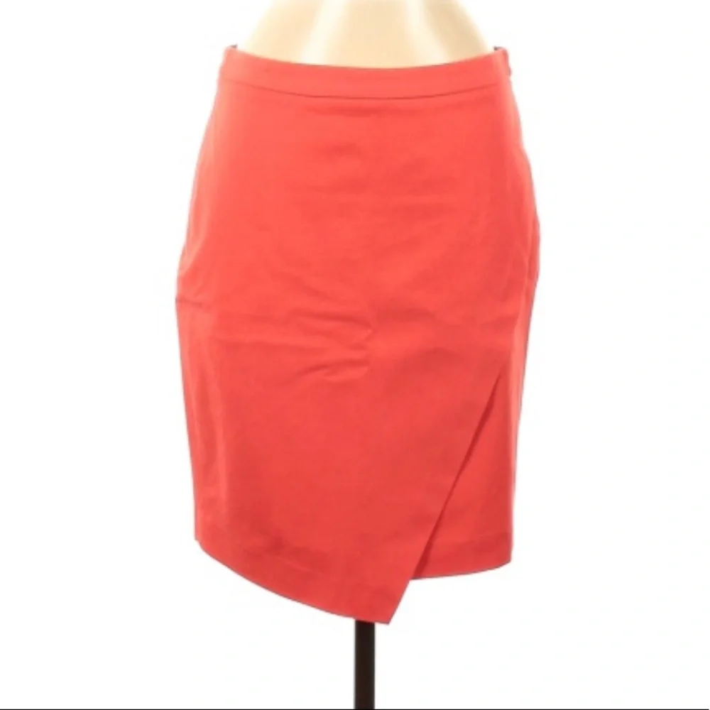 ❌SOLD❌ ✨HP✨ 🦋 3/$9 Banana Republic Orange red pink wrap pencil skirt size 6 - Picture 1 of 8